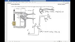 ENGR 220 Frames & Machines Example 1b
