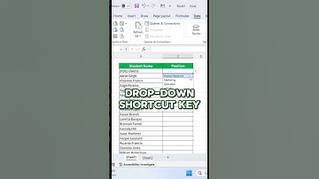 Excel Shortcut key to create Drop-down list #exceltips #exceltricks #explore #useful