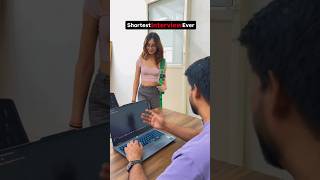 Shortest interview ever🤣😭 #shorts #ytshorts #interview #itcompany #trending #coporatelife