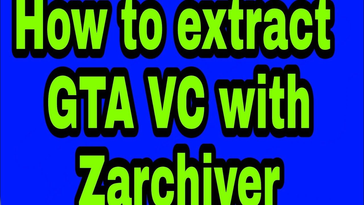 How to extract GTA VC obb file with z arciver