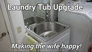 DIY  Laundry Tub Upgrade