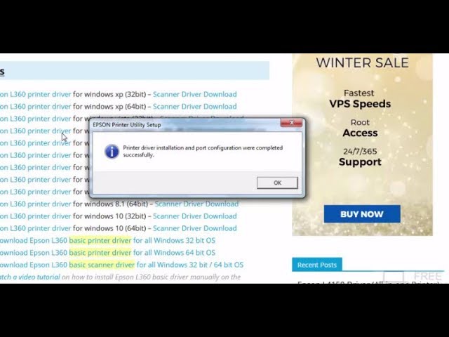 Epson l360 printer driver windows 7 32 bit