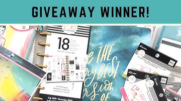 Announcing the Winner of my Giveaway!