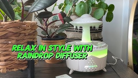 UFO Raindrop Diffuser: Stylish Humidifier & Aromatherapy #diffuser #humidifier
