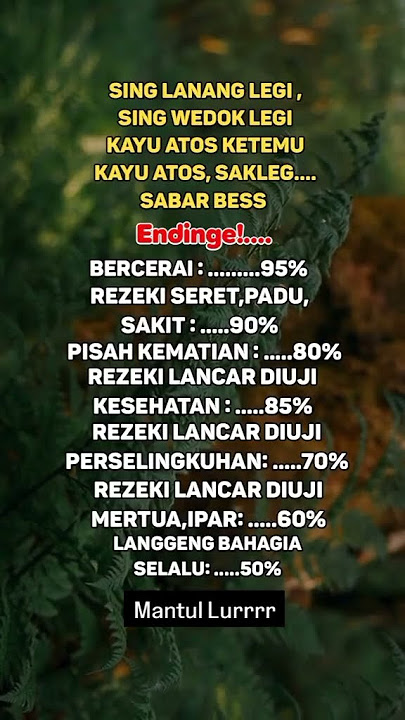 WETON LEGI BERPASANGAN DENGAN WETON #ngajitauhid #storywa