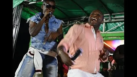 Femi Adebayo Ushers Small Doctor In As They Both Danced Shaku Shaku On Stage In Abeokuta