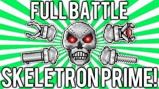 Terraria 1.2: How to Defeat Skeletron Prime! (Full Battle Solo) [demize]