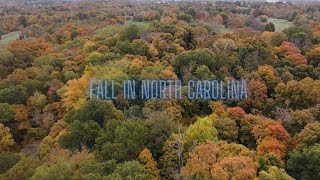 Drone Video of  North Carolina On Fall Season  / US Journey 117