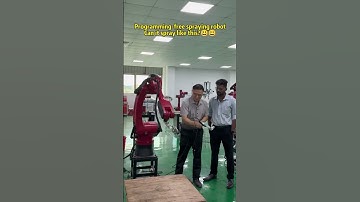 Programming-free spray robot. #robot #industrial #automation #spraying #factory