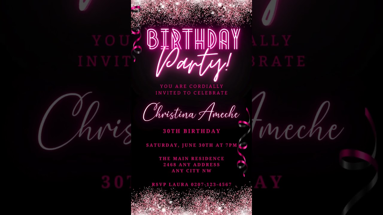 Editable Custom Party Invitation Ideas | by URCordiallyInvited