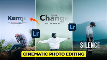 Cinematic Photo Editing In Lightroom | Instagram Trending Cinematic Photo Editing | Lightroom Edit