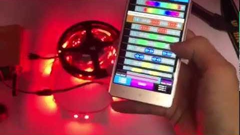 How to use VSS WiFi Music Android Controller to Control SK6812 RGBW addressableLED strips