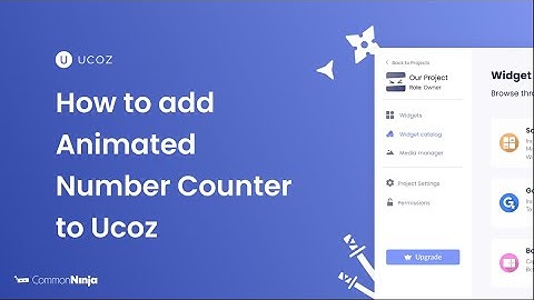 How to add an Animated Numbers Counter to Ucoz