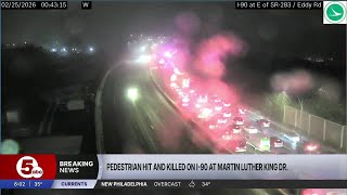Pedestrian hit and killed on I-90 westbound