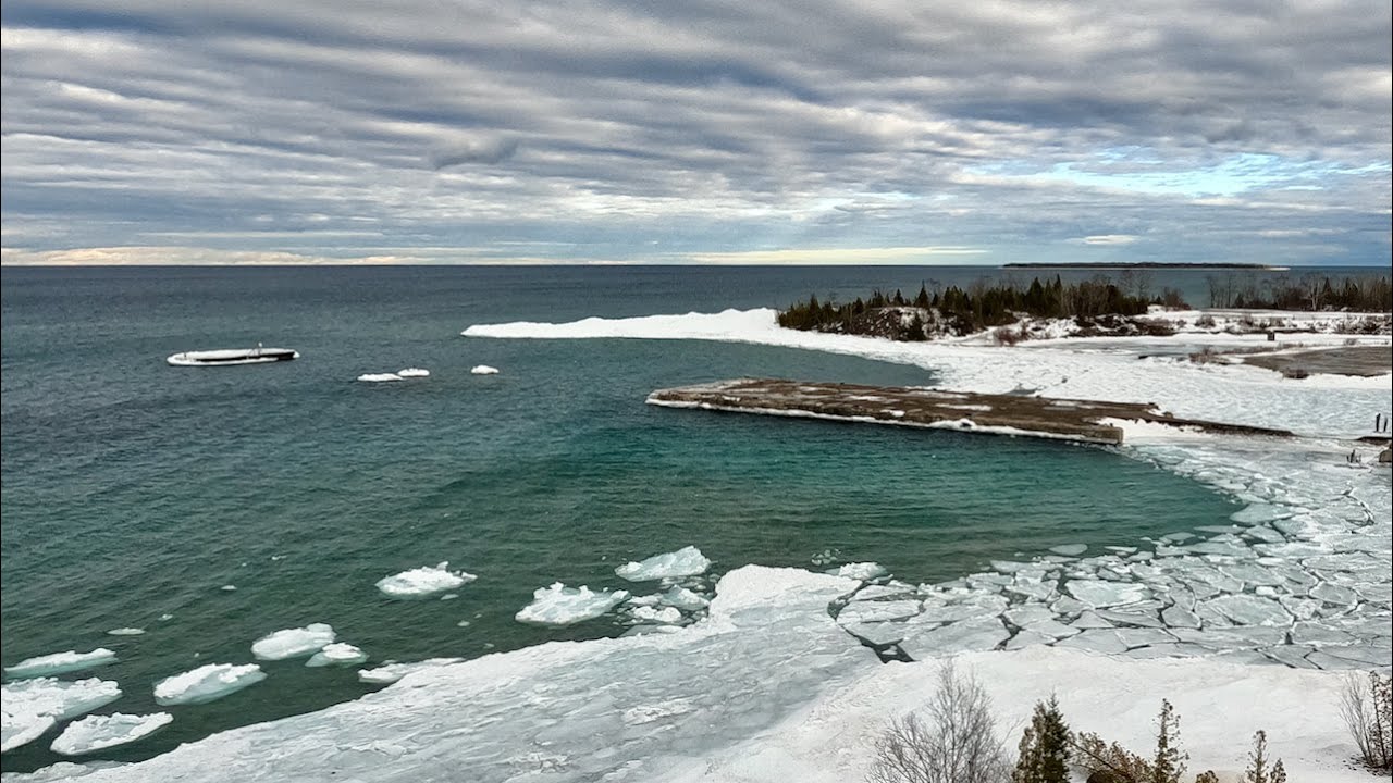 Rockport in Winter Water, Quarry, and Sinkholes YouTube