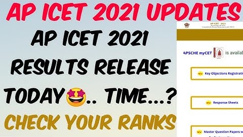 AP ICET 2021 Results Release Today 🤩//AP ICET 2021 Results//AP ICET 2021 Rank Card