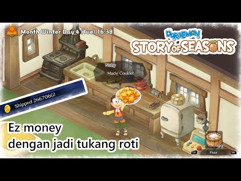 nobita-jadi-tukang-roti,-auto-kaya,-cara-dapet-duit-lagi---doraemon-story-of-seasons-indonesia