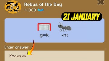 Rebus of the day ZOO 21 January | ZOO Rebus and Riddle Today | ZOO Story bot Riddle of the day