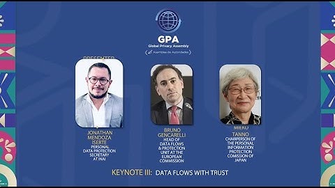 Keynote Speech 3: Data Flows with Trust- English