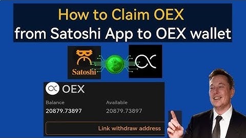 HOW TO LINK OEX WALLET TO SATOSHI APP TO CLAIM THE AIRDROP .