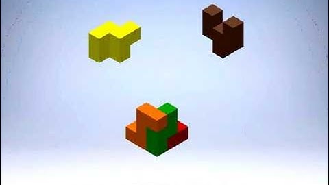 Puzzle Cube Assembly Animation
