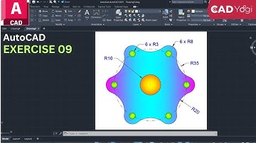 AutoCad_Exercise 09_ #autocad   #design #designengineer #mechanicalengineering