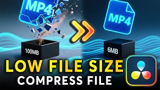 How To Reduce / Compress Video FILE SIZE | Davinci Resolve Tutorial