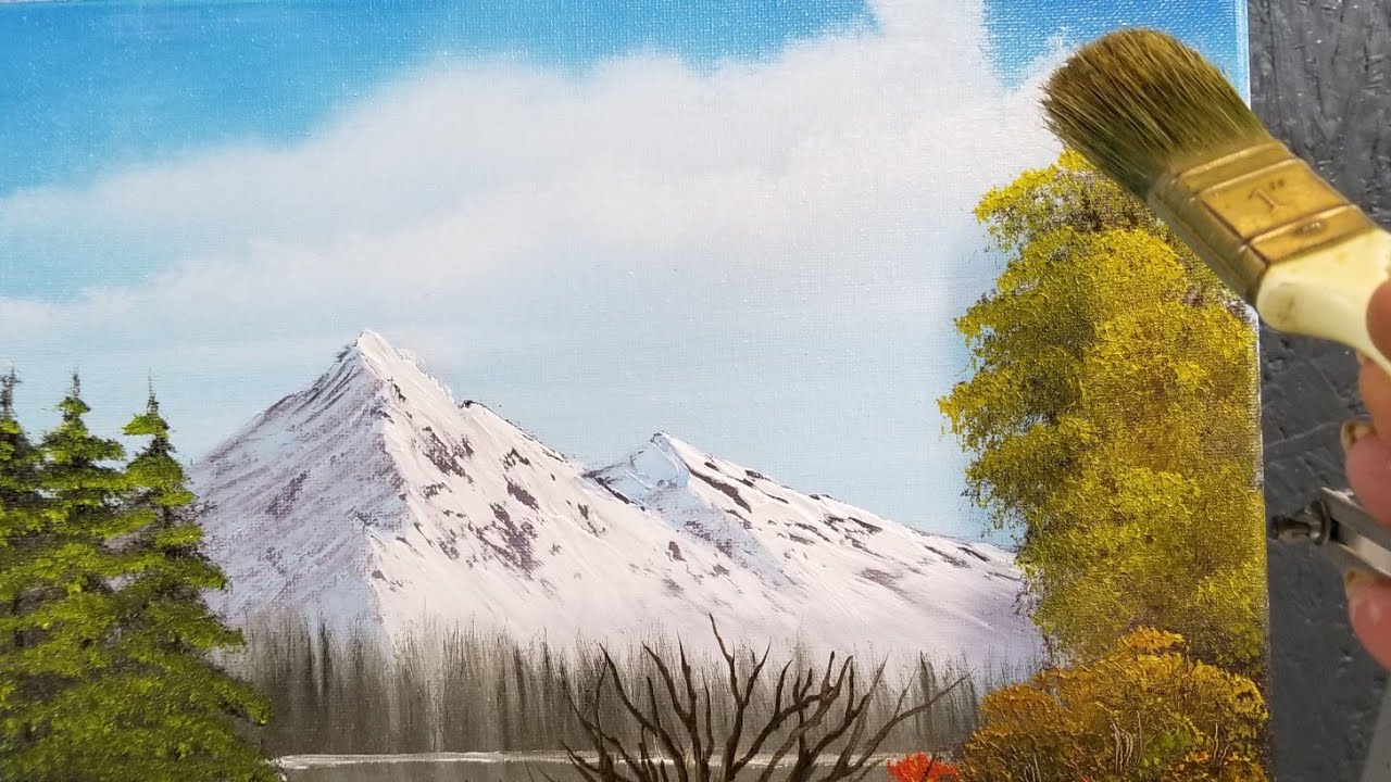 EASY LANDSCAPE PAINTINGWET ON WET OIL PAINTINGBEGINNER STYLE TUTORIAL