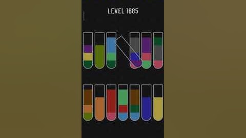 Water sort puzzle level 1685