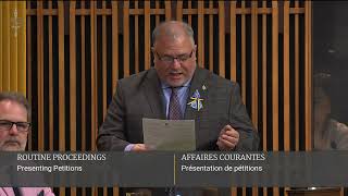 MP Johns presents petition demanding that the government treat food as a right