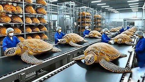 Inside Modern Turtle Leather Factory: From Giant Turtle Shells to Luxury Bags & Goods (Full Process)