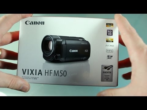 Canon HF M50 HD Camcorder Unboxing