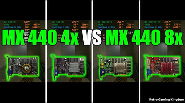GeForce4 MX 440x vs GeForce4 MX 440 8x Test In 10 Games (No FPS drop - Capture Card)