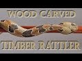 Canebrake  Timber Rattlesnake Redwood Walking Stick #51