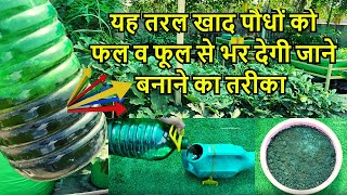यह तरल खाद पौधों को फल व फूल से भर देगी | How To Make Compost Tea For Plants In Hindi | Manure Tea