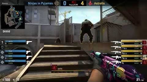 CS:GO POV Demo Astralis gla1ve vs NiP (Overpass)