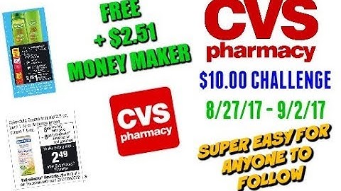 CVS Breakdown 8/27/17~ $10 Challenge THIS ENDS UP FREE FOR YOU