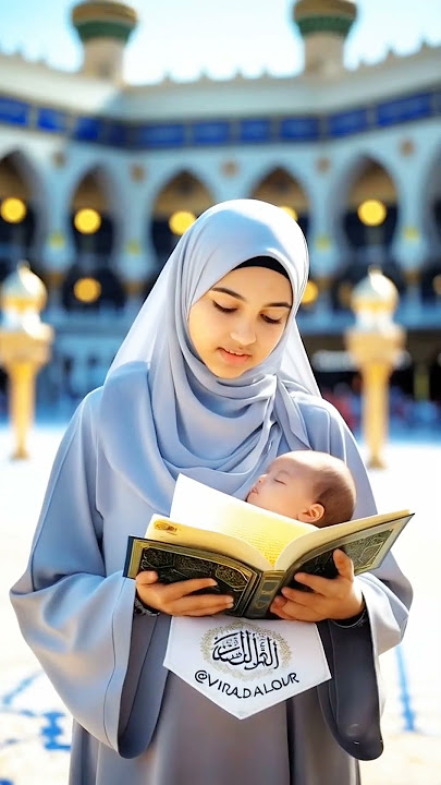 Surah Mulk 🕋 Mother Recites Quran at Kaaba 💖 | #SurahMulk #IslamicShorts #QuranRecitation #Kaaba