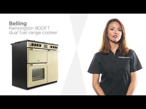 Belling Kensington 90DFT Range Cooker - Cream & Chrome | Product Overview | Currys PC World