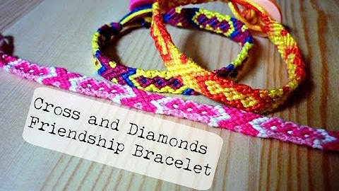 DIY Cross and Diamond Friendship Bracelet (Pattern #5282)  ¦ The Corner of Craft