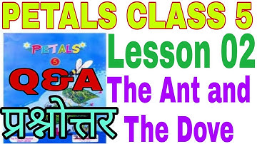 Q&A/The Ant And The Dove Class 5/Petals Lesson 2/English Class 5/Up board class 5 English Lesson 2