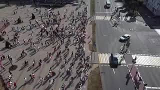 Мирная акция протеста в Орше. 16 августа видео с дрона.