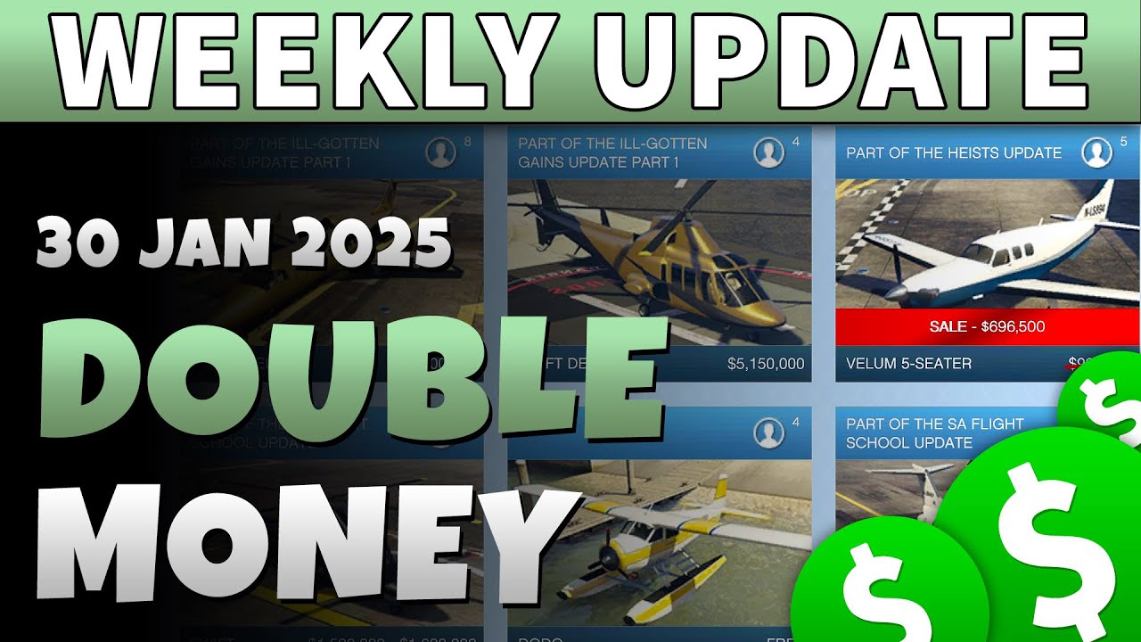 GTA 5 Double Money This Week GTA ONLINE WEEKLY UPDATE Auto Shop 30 