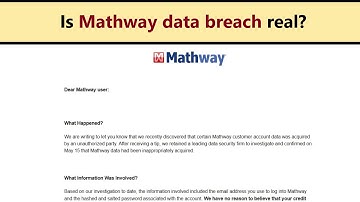 Mathway data breach - scam or real thing? What should you do if you were hacked?