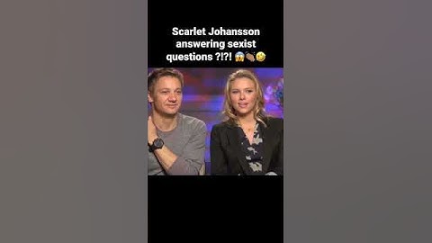 Scarlett Johansson Shuts Down Sexist Interviewers 😱👏🏽🤣 #scarlettjohansson #shorts
