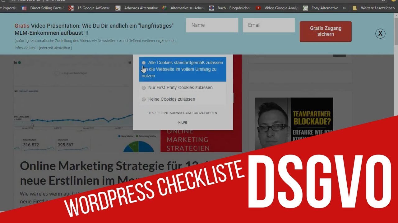 New DSGVO WordPress Checkliste und Plugins ✅