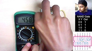 Verification of NAND Gate using IC 7400