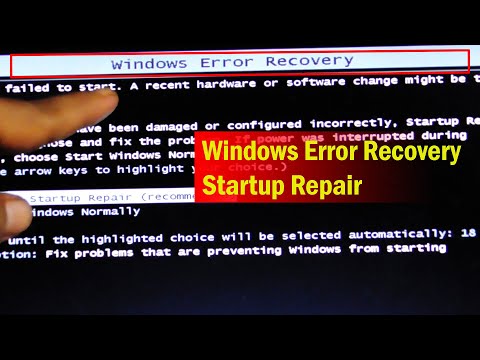 cara mudah atasi windows error recovery | Foci