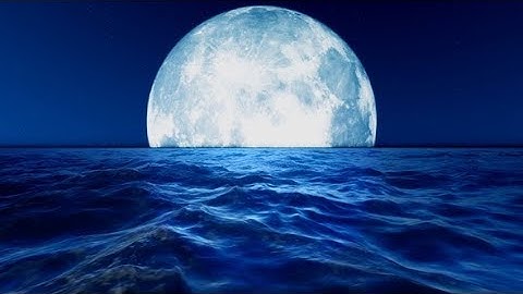 Big Moon Slow Motion Sea | Videohive Project Templates