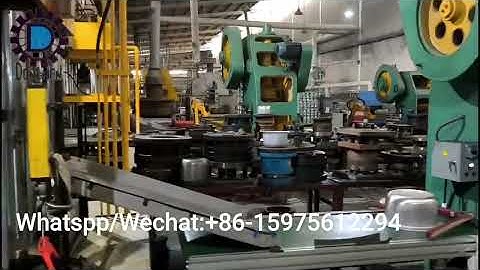 Fully automatic aluminum pot production line